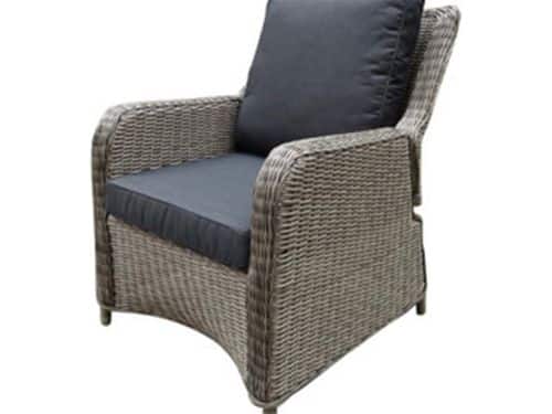 Bilbao stoel bank dining loungeset 4 delig grijs verstelbare tafel