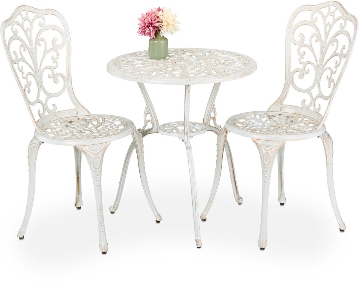 bistroset 2 persoons bistrotafel en 2 stoelen met