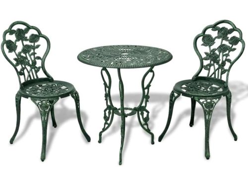 Bistroset 3-delig van Gietaluminium - Luxe Tuinmeubel Set voor Balkon