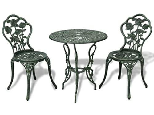 Bistroset 3-delig van Gietaluminium - Luxe Tuinmeubel Set voor Balkon