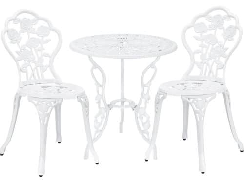 Bistroset voor 2 Personen - 3-delige Balkonset in Wit