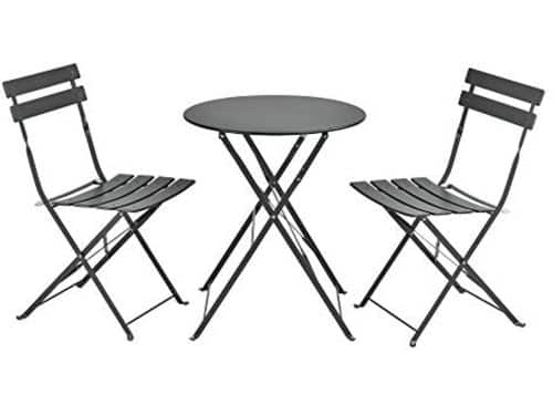 Bistroset voor Balkon of Terras met 2 Stoelen en 1