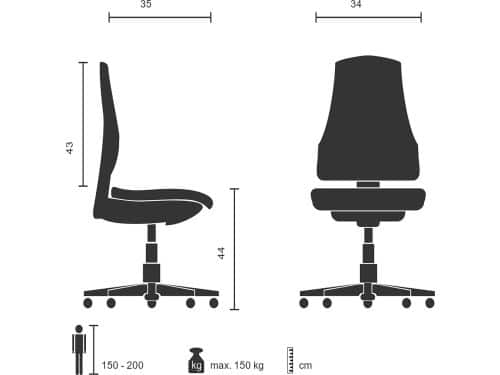 Bistrostoelmetaal wit stoel in industrieel design, stapelbaar