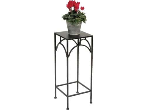 Bloemenkruk zwart vierkant 60 cm - moderne plantenstandaard en bijzettafel