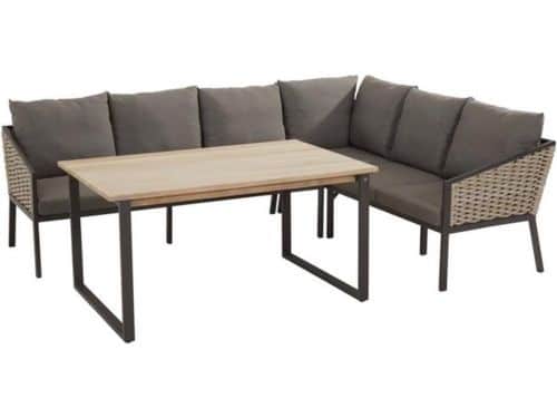 Bo cosy dining loungeset 3-delig banana weave 4 Seasons Outdoor