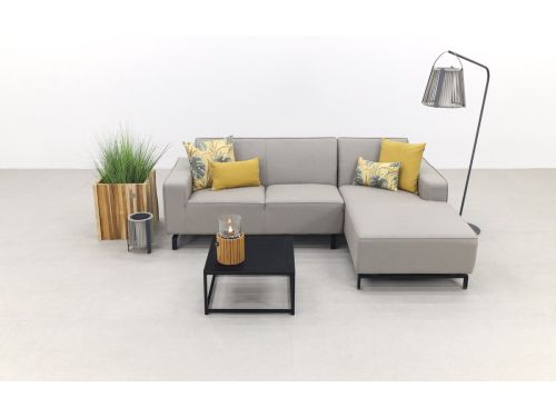 Boavista/Toronto loungebank chaise longue - Nature Grey - 3-delig