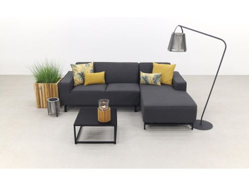 Boavista/Toronto loungebank chaise longue - Sooty - 3-delig - links