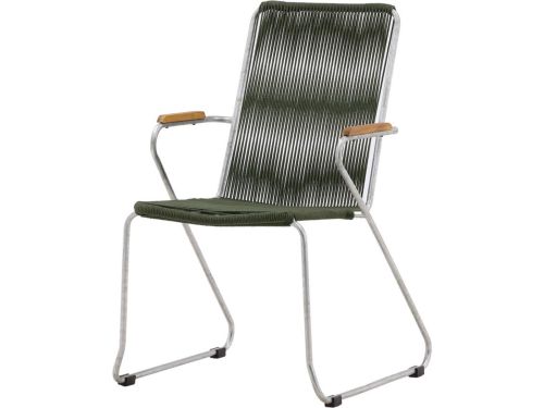 Bois tuinstoel stapelbaar groen.