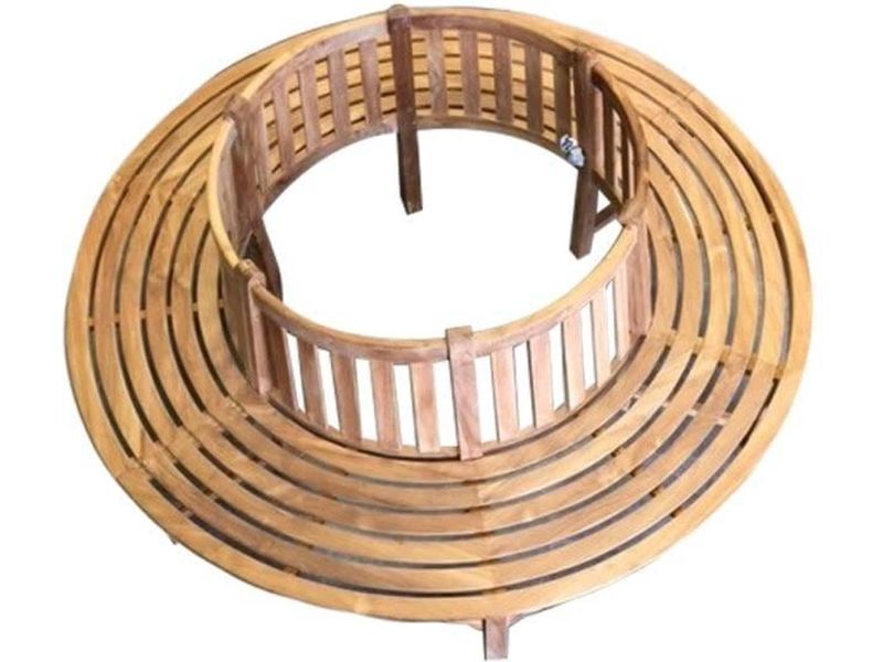 Boombank 220cm grade A TPK teakhout