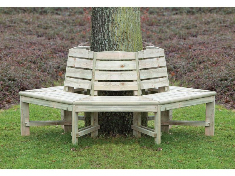 Boombank met rugleuning