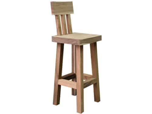 Boomstam barstoel 40x40xH114 cm