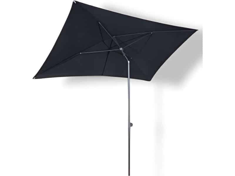 Borek - Ancona Stokparasol Rechthoek 135x215 cm zwart