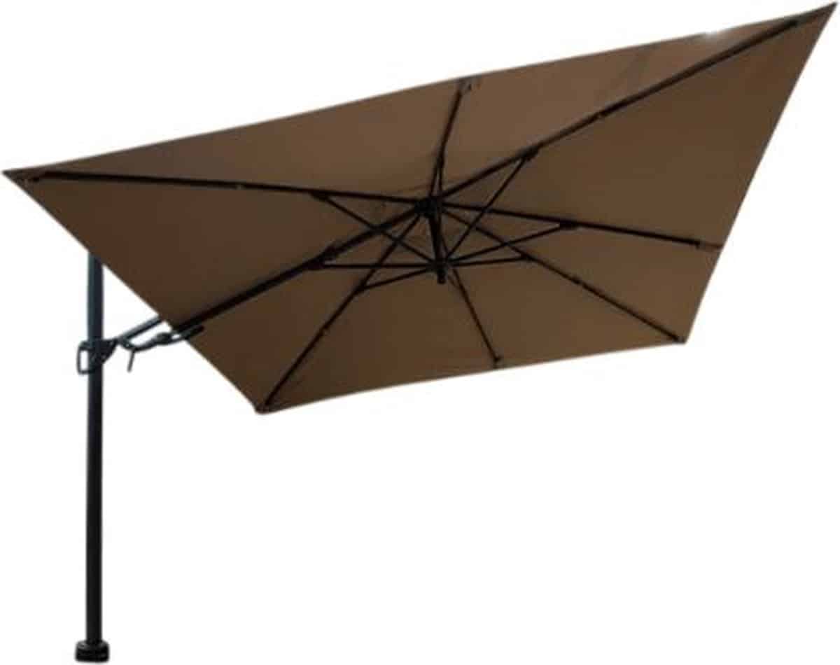 borek barletta vrijhangende zweefparasol 3×3 m. taupe