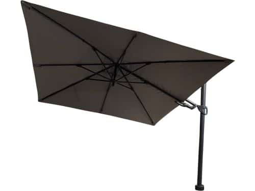 Borek - Barletta vrijhangende zweefparasol grijs 3x3 m
