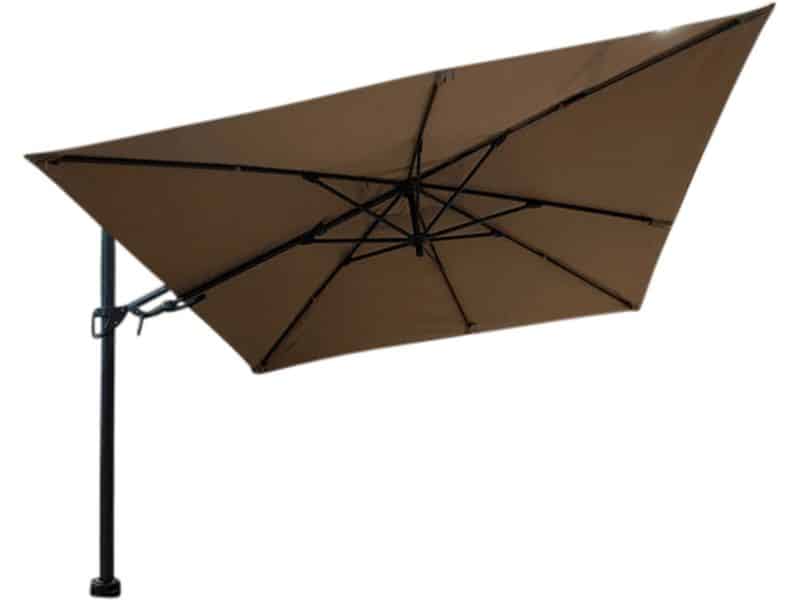 Borek - Barletta vrijhangende zweefparasol taupe 3x3 m