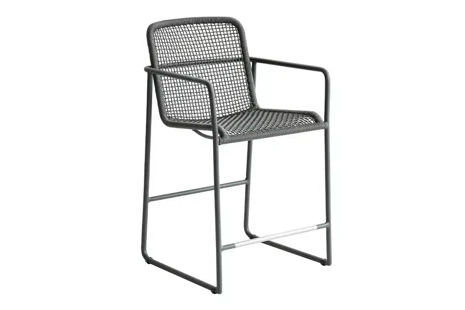 borek | mira tuinstoel hoog | donkergrijs