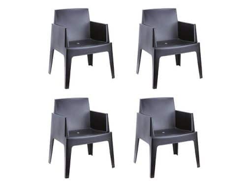 Box Tuinstoel Black 4 stuks Garden Impressions - Garden impressions