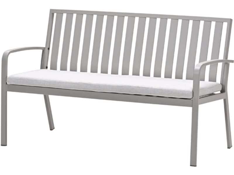 Bruno parkbank - aluminium - taupe - valley sand