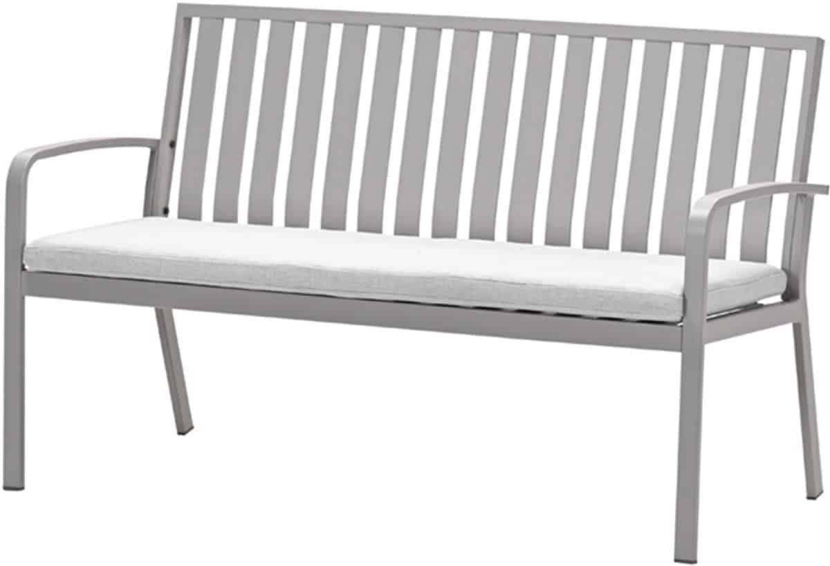 bruno parkbank aluminium taupe valley sand