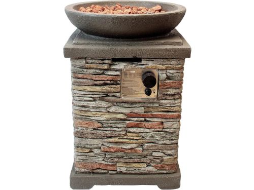 Buiten gashaard Vuurtafel met Lavastenen en Waterdichte Hoes