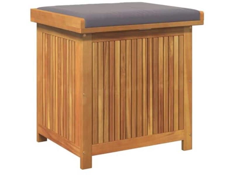 Buiten Kussenbox van Acaciahout 60x50x61cm - Opbergdoos voor Kussens en