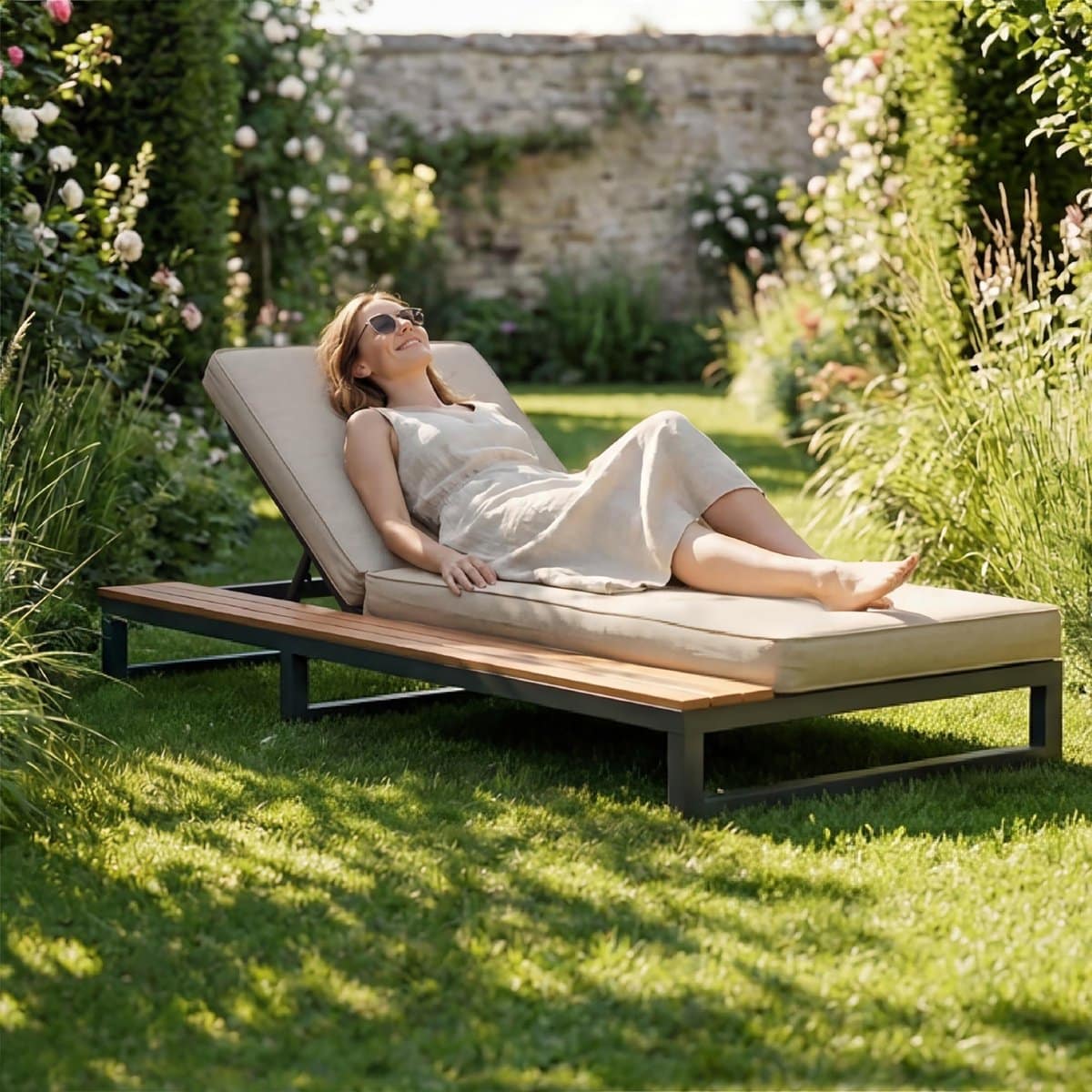 buiten terras ligbed buiten ligstoel waterdichte slaapbank