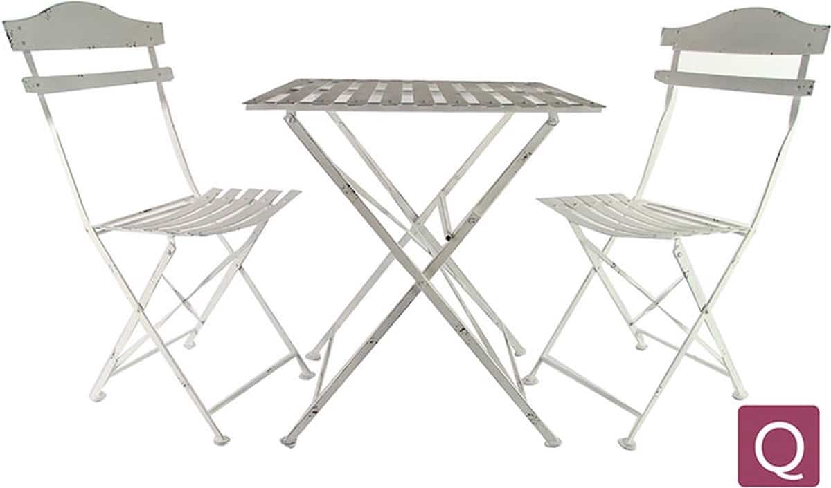 buitengewoon boet bistroset jody wit aluminium