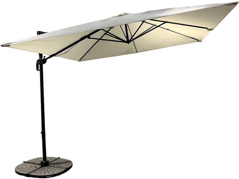 Buitenkado Pro Zweefparasol - 3x3m - Aluminium - Beige