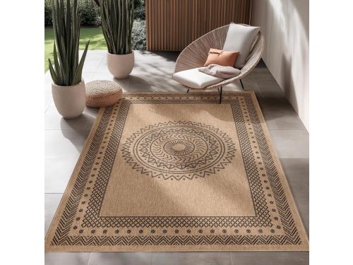 Buitenkleed Beige Vintage Stijl 160x230 cm - Geschikt voor Tuin