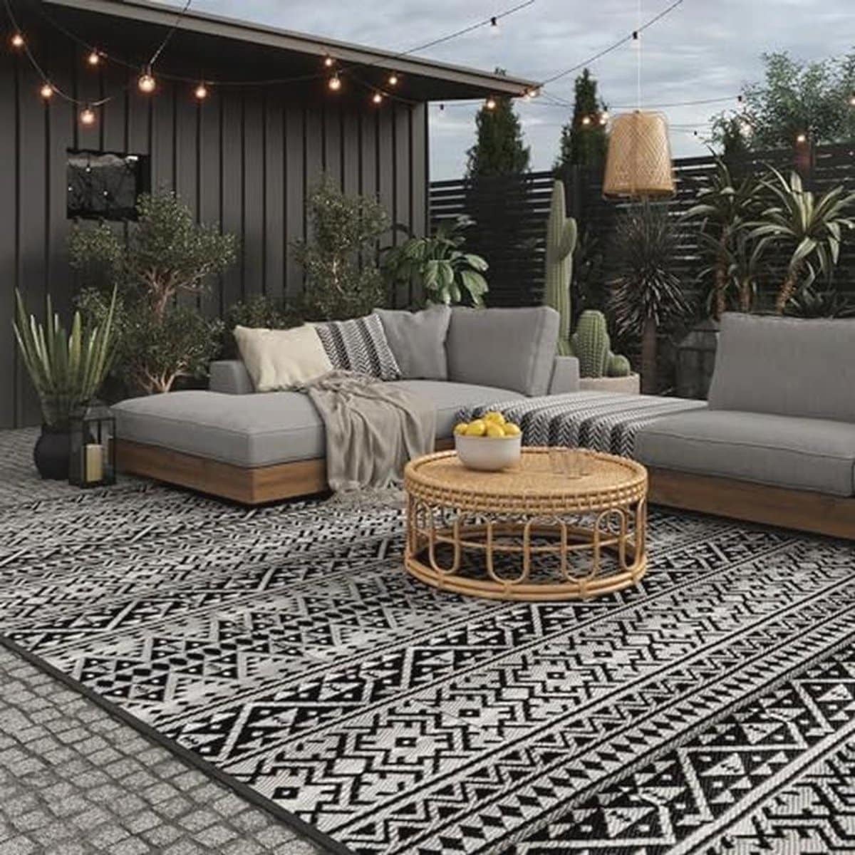 buitenkleed kunststoftapijt 270×300 cm weerbestendig en licht, perfect als