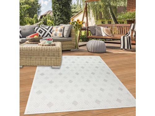 Buitenkleed met ruitpatroon voor tuin en balkon - Robuust en