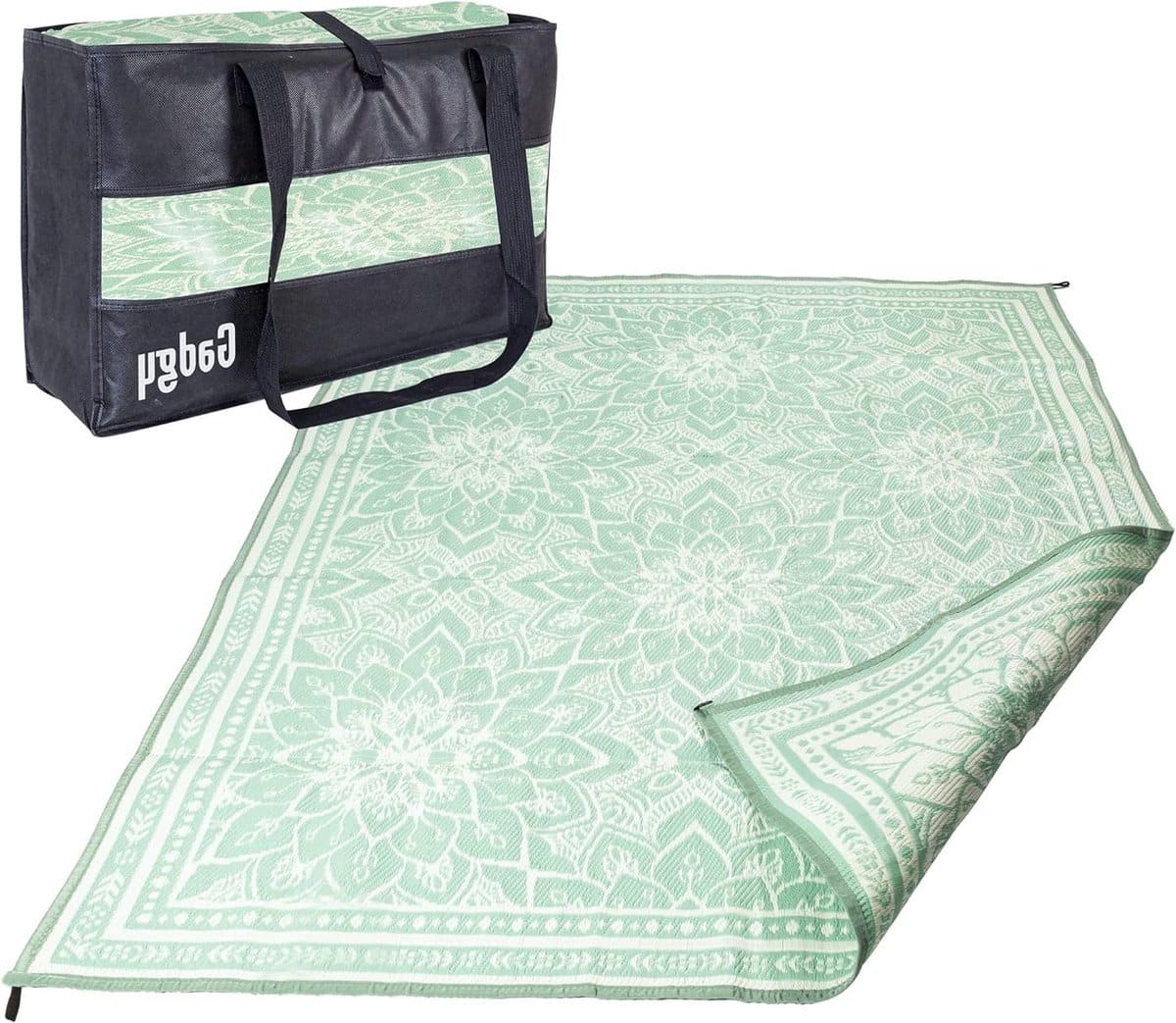 buitenkleed vloerkleed xxl 270×200 cm dubbelzijdig tuintapijt picknickkleed