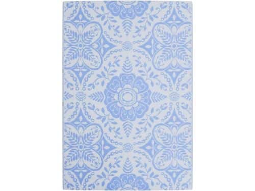 Buitentapijt 140x200 cm Babyblauw Duurzaam en Omkeerbaar Buitenkleed voor Patio