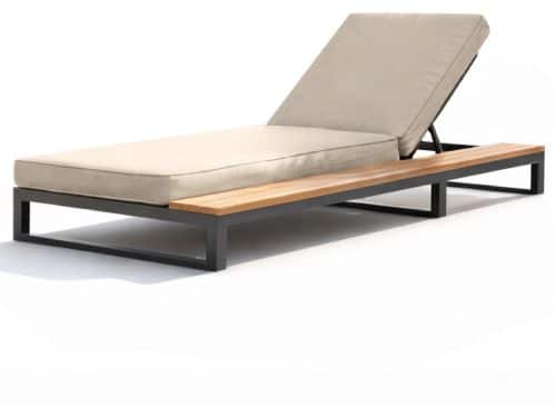 Buitentuin ligbed - buitenligstoel - waterdichte slaapbank - met frame