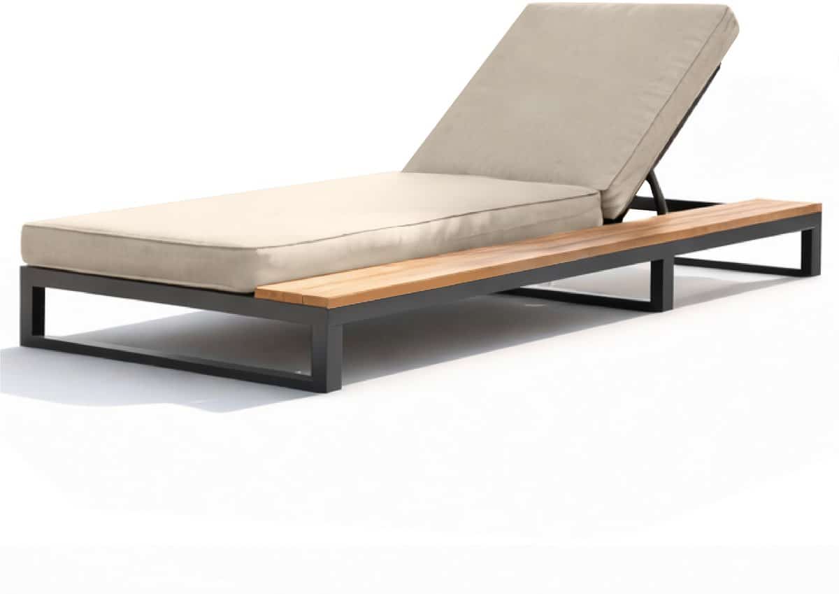 buitentuin ligbed buitenligstoel waterdichte slaapbank met frame