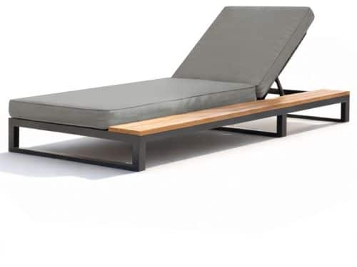 Buitentuin ligbed - buitenligstoel - waterdichte slaapbank - met frame