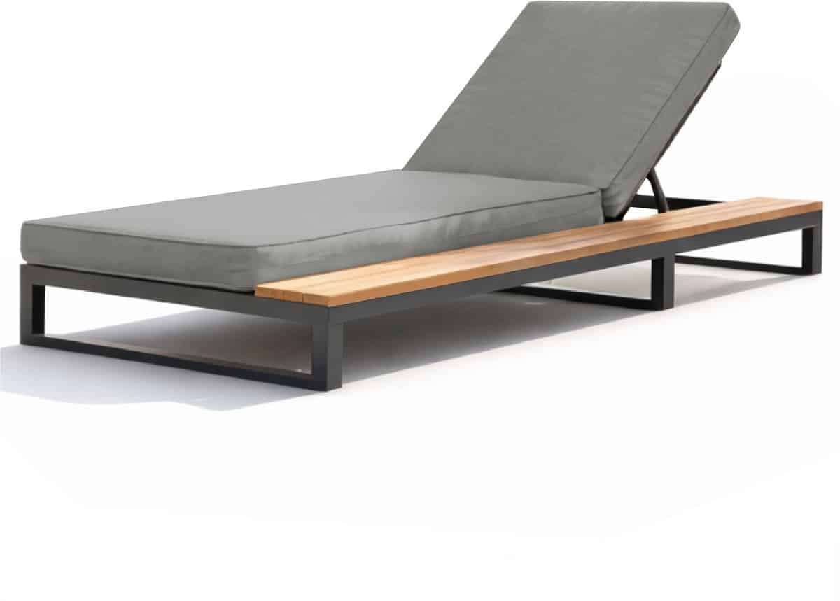 buitentuin ligbed buitenligstoel waterdichte slaapbank met frame