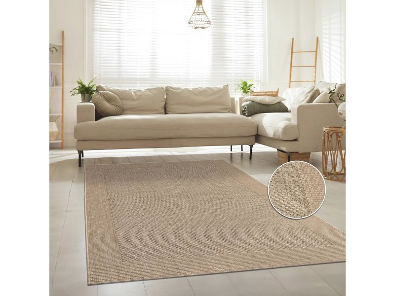 Buitenuiterst Tapijt voor Terras en Tuin, Effen Beige, 160x230cm