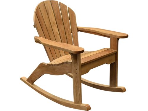 Canadian bearchair schommelstoel teak