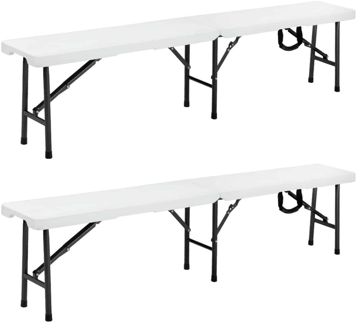 casaria tuinbank inklapbaar set van 2 183x28x44cm klapbaar