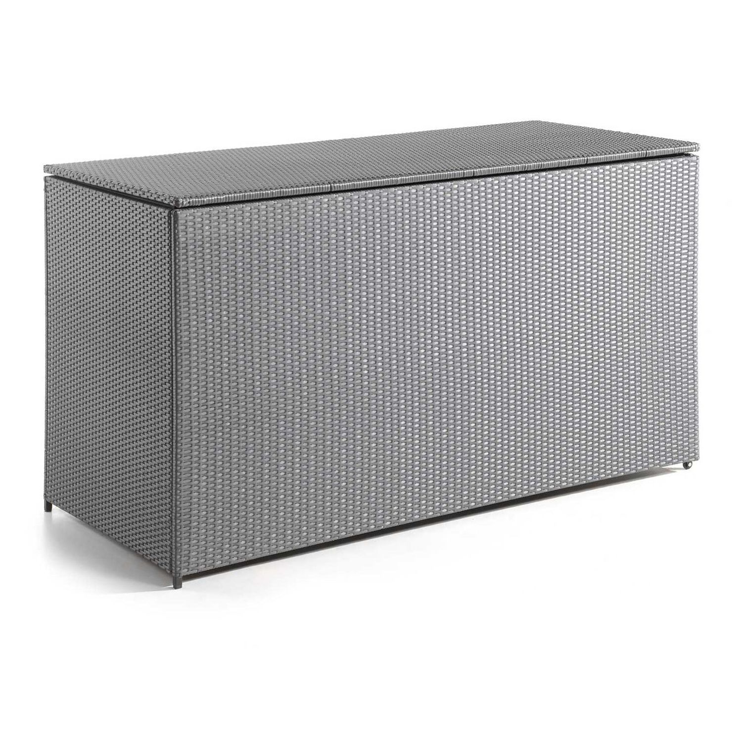 central park kussenbox wicker wicker antraciet 840l 150x77x73cm