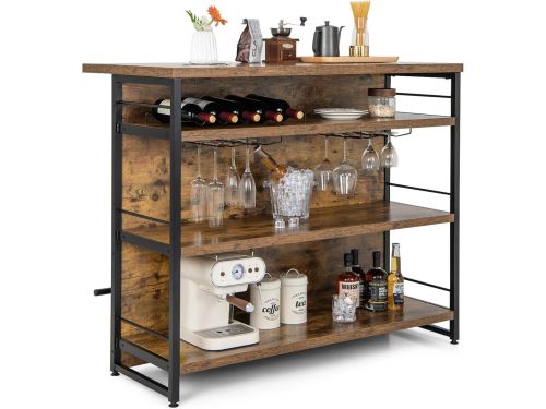 Centrale keukeneiland met bartafel en opbergruimte - 2-in-1 ontwerp