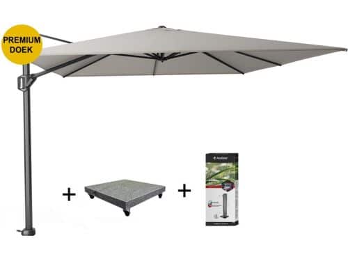 Challenger T1 premium zweefparasol 400x300 cm manhattan met 120 KG