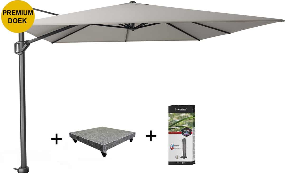 challenger t1 premium zweefparasol 400×300 cm manhattan met 120 kg