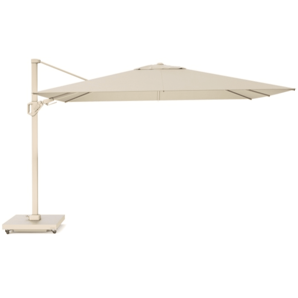 challenger t² zweefparasol premium doek | 260x350cm | champagne/sandstone