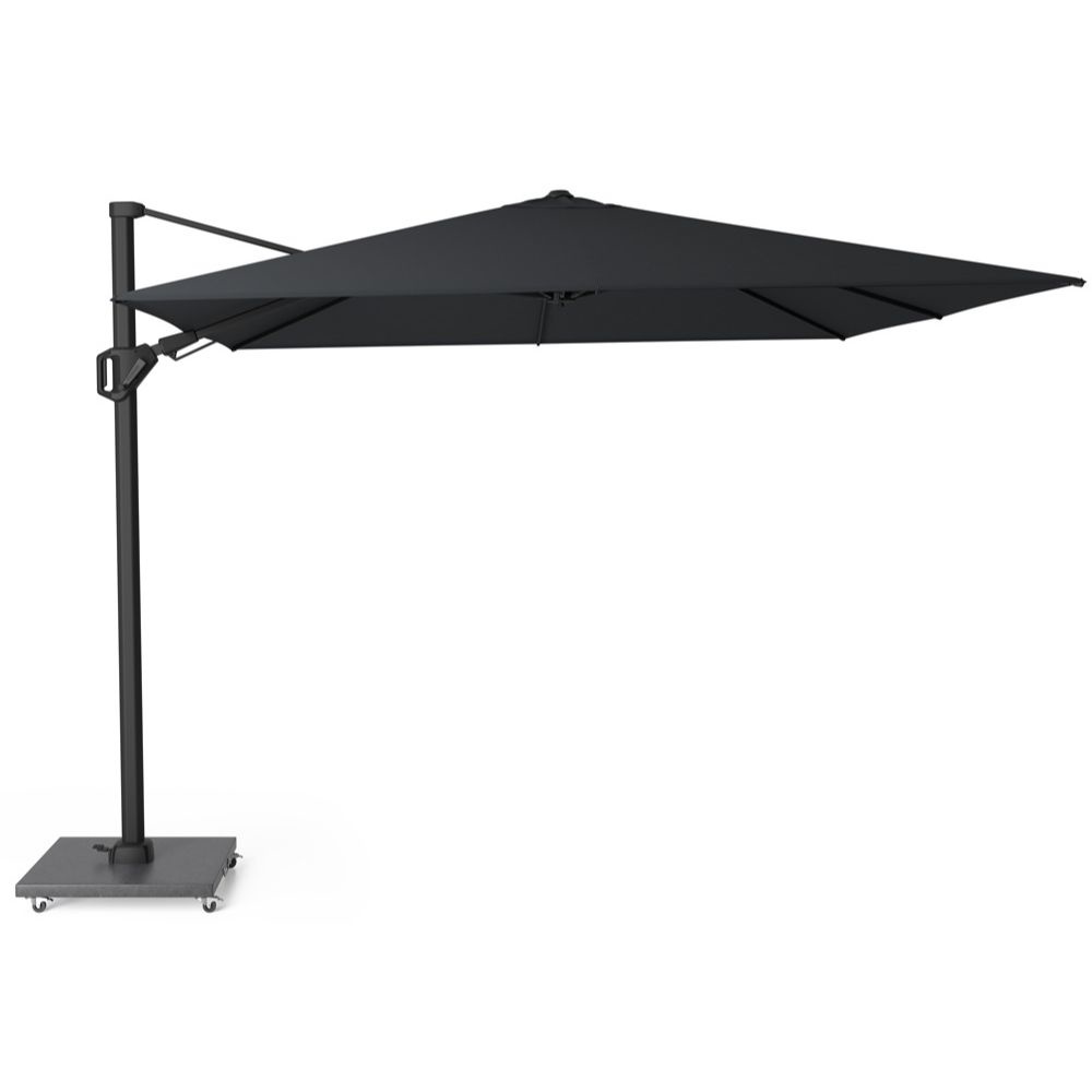 challenger t² zweefparasol premium doek | 300x300cm | jet black