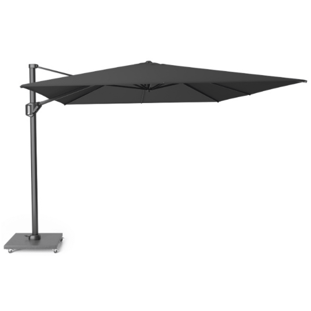 challenger t² zweefparasol premium doek | 400x300cm | faded black