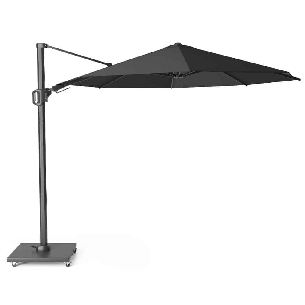challenger t² zweefparasol premium doek | Ø350cm rond | faded black