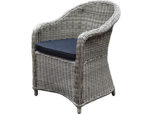 Chester dining tuinstoel wit grijs