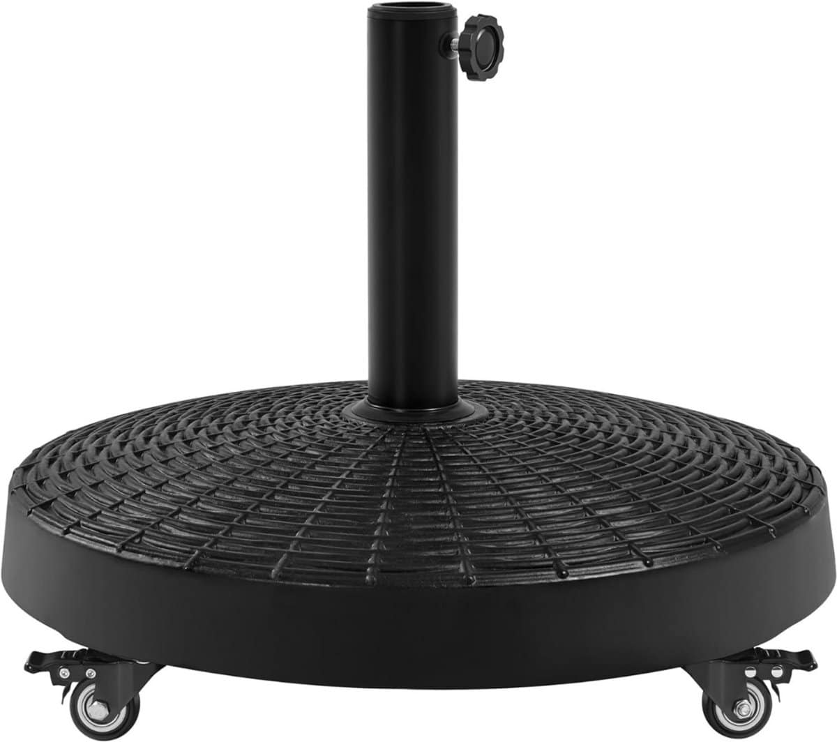 clgp® parasolvoet op wielen verrijdbaar weerbestendig zwart